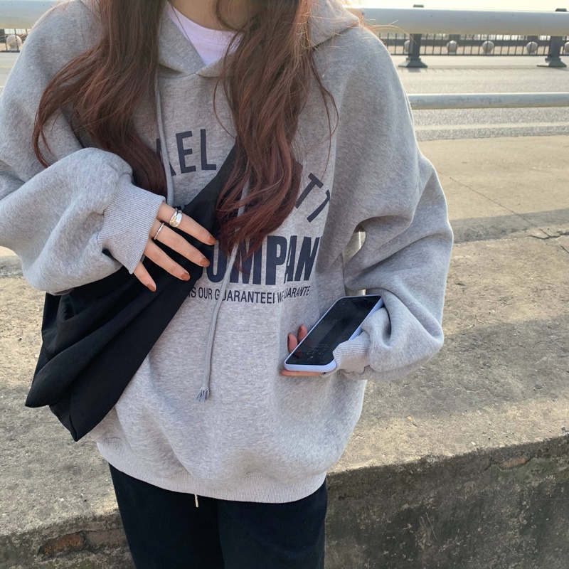 NRVP Áo Hoodie Dáng Rộng Thời Trang Hàn Quốc 2022 Dành Cho Nữ