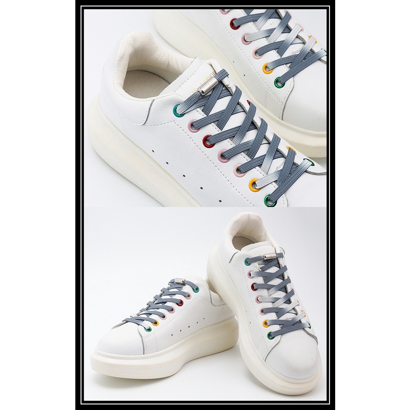 Dây Giày Không Cần Buộc Bằng Kim Loại Dạng Tròn Khóa Kim Loại An Toàn Dành Cho Người Lớn Tuổi Và Trẻ Em