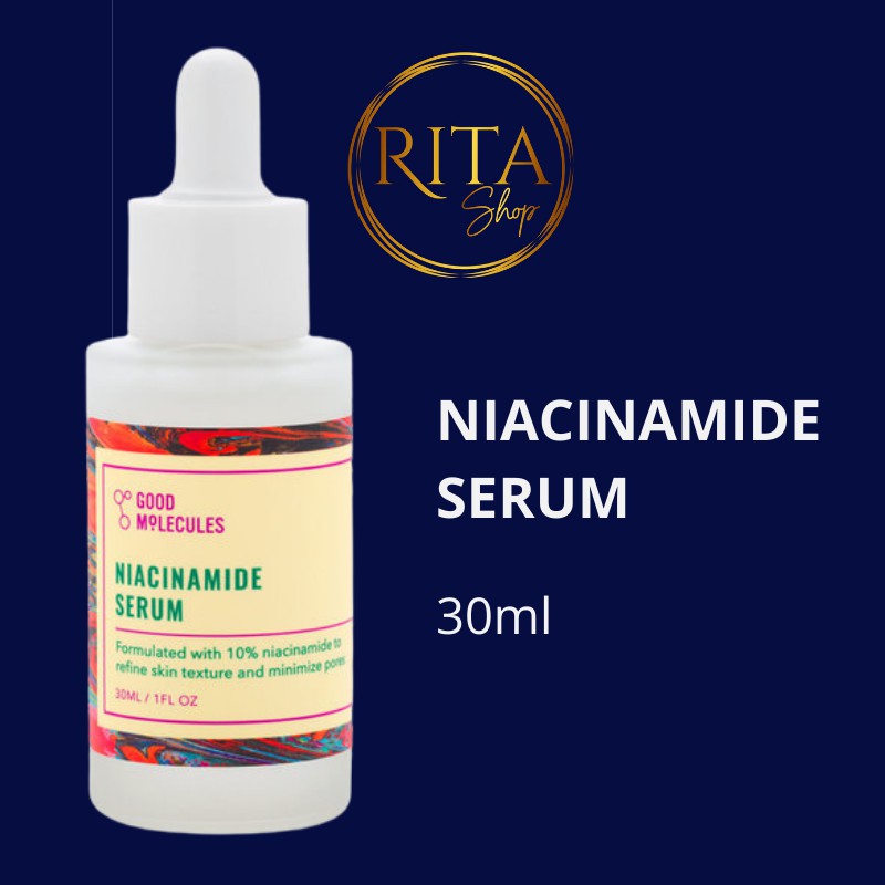 Serum làm sáng da, giảm thâm mụn, kiểm soát dầu Good Molecules Niacinamide 30ml