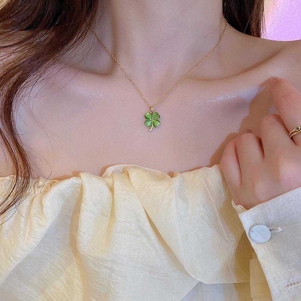 Dây Chuyền Mặt Hoa Thanh Lịch Cổ Điển Phong Cách Hàn Quốc Cho Nữ