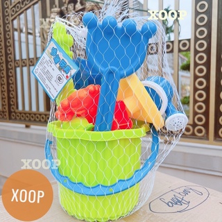 Đồ chơi ! Bộ phễu xúc cát và xô 7 chi tiết cỡ to cho bé