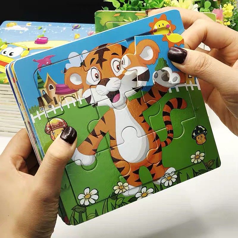 Tranh Ghép Gỗ 9 mảnh cho bé phát triển tư duy