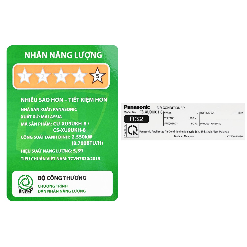 [MIỄN PHÍ GIAO HÀNG - LẮP ĐẶT]- CU/CS-XPU9XKH-8 - Máy lạnh Panasonic Inverter 1 HP CU/CS-XPU9XKH-8