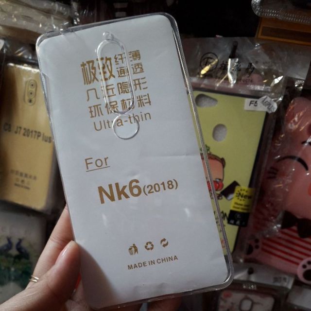 Nokia 6 2018 ốp lưng dẻo siêu mỏng trong suốt