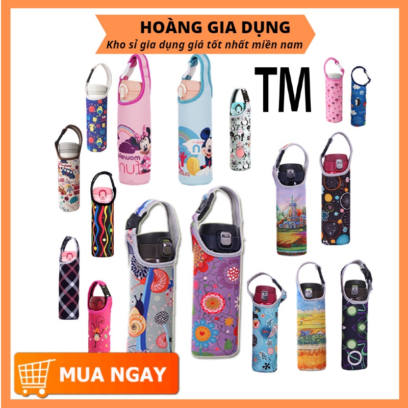 Túi Đựng Bình Giữ Nhiệt Bảo Vệ Bình Nước Chống Trầy Họa Tiết Ngẫu Nhiên H302