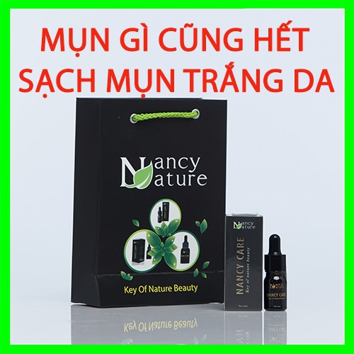 SERUM MỤN NANCYCARE MỜ THÂM, TRẮNG DA HIỆU QUẢ, DIỆT 100% CÁC LOẠI MỤN CỨNG ĐẦU