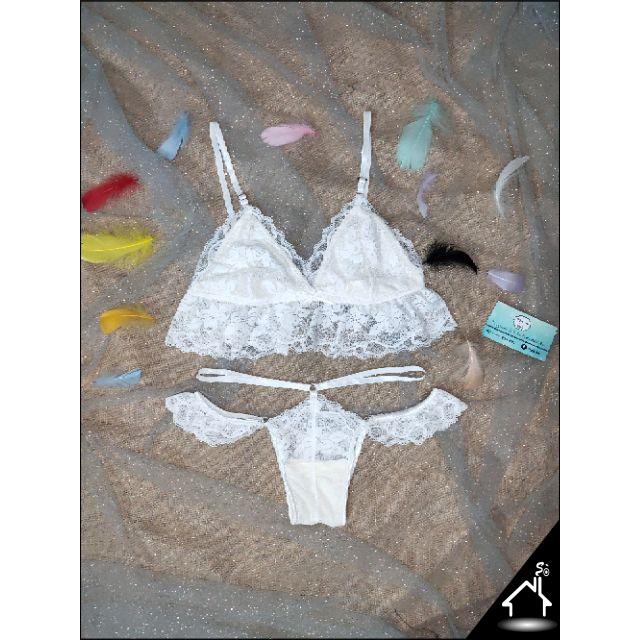 Bộ đồ lót sexy by Nhà Sò ren cánh tiên 3 màu quần cánh tiên ( đen, đỏ, trắng) NS007 | BigBuy360 - bigbuy360.vn