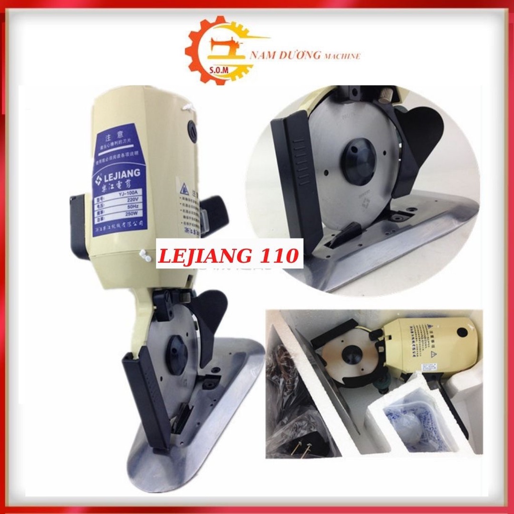 Máy cắt vải cầm tay Lejiang YJ-110 cắt được nhiều loại vật liệu với độ dày 35mm