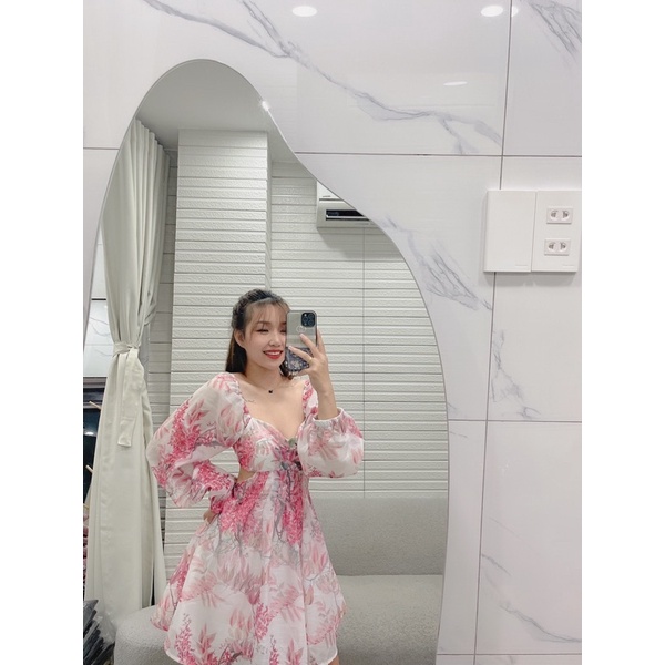 KT48 - ĐẦM HOA CUTOUT EO | BigBuy360 - bigbuy360.vn