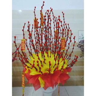 🌼 Bó 10 cành nụ tầm xuân handmade