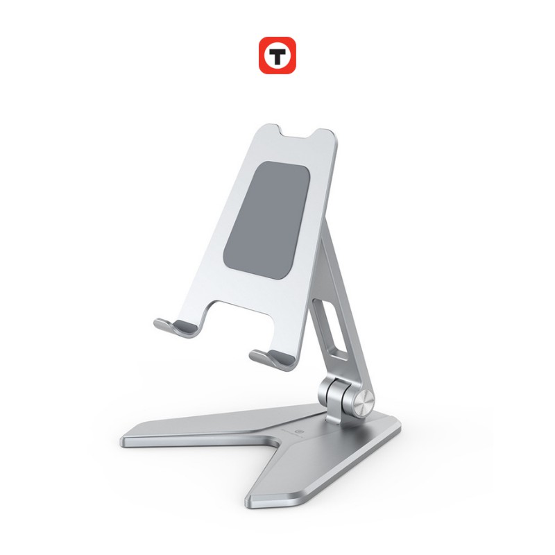 Giá đỡ điện thoại, máy tính bảng cho iPhone, iPad, Surface, Samsung hợp kim nhôm, có thể gấp gọn P10 P25 P19 Techroom