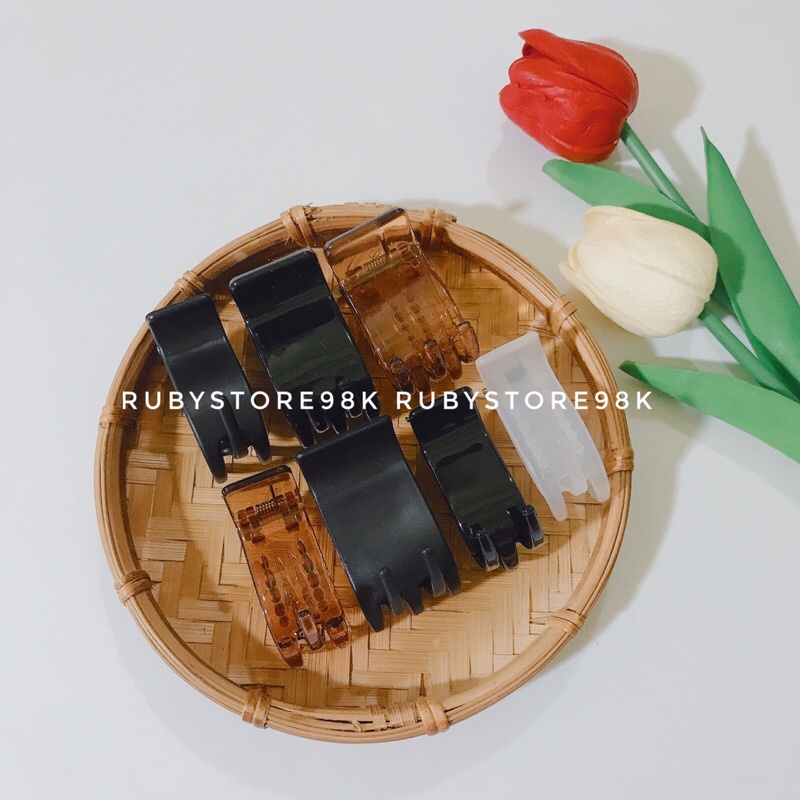 Kẹp tóc càng cua 3 răng, 5 răng mix nhiều màu