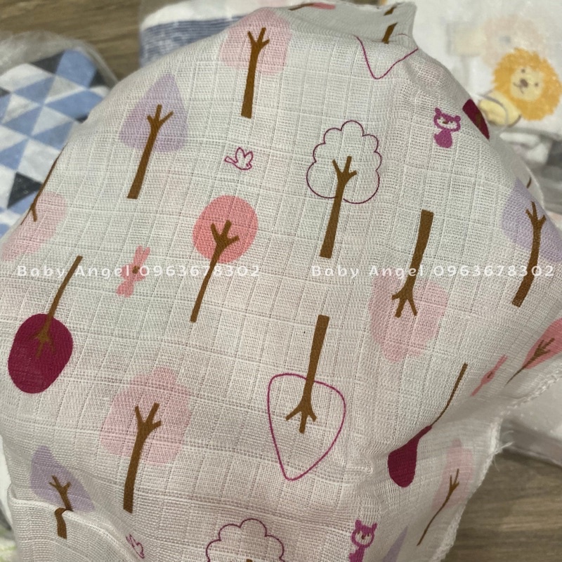 [𝑮𝑰𝑨́ 𝑯𝑼𝒀̉ 𝑫𝑰𝑬̣̂𝑻] Khăn sữa Aden sợi tre mỏng siêu thấm hút, giặt nhanh khô, mềm mại