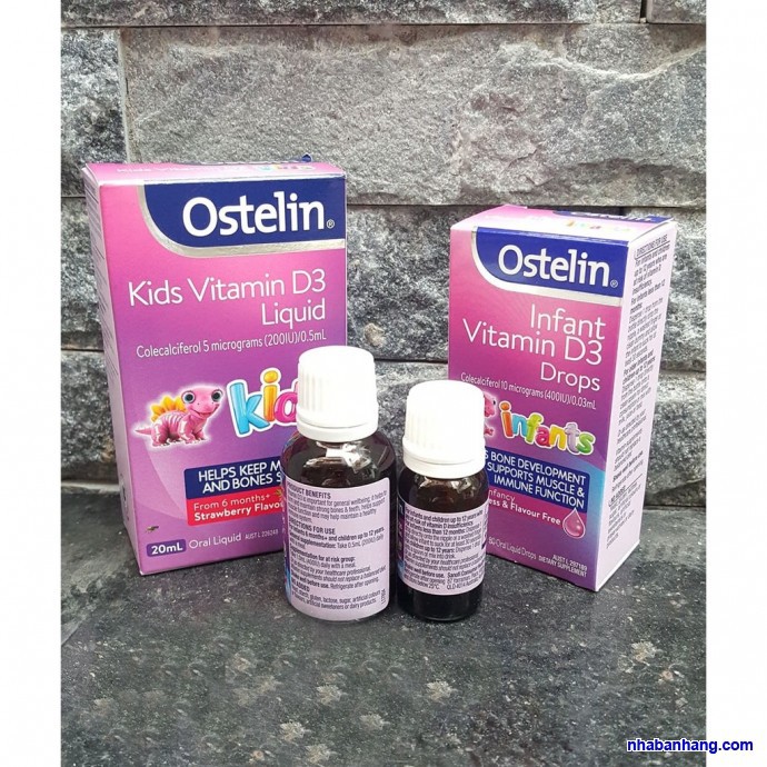 OSTELIN VITAMIN D3 KID DÀNH CHO BÉ 20ML