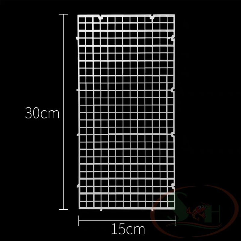 Vĩ nhựa lưới caro đa năng làm vách ngăn nắp đậy bể cá tường rêu bán cạn