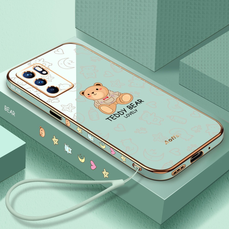Ốp Điện Thoại In Hình Gấu Bông Cho Oppo RENO 6 Oppo RENO 6Pro Oppo RENO 6Pro plus Oppo RENO 6Z Oppo FINDX3/x3pro Oppo FINDX5