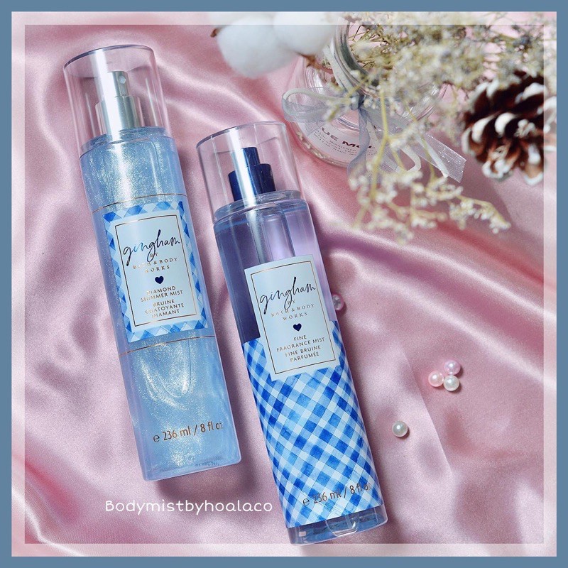 BODY MIST Xịt thơm toàn thân GINGHAM Bath body works