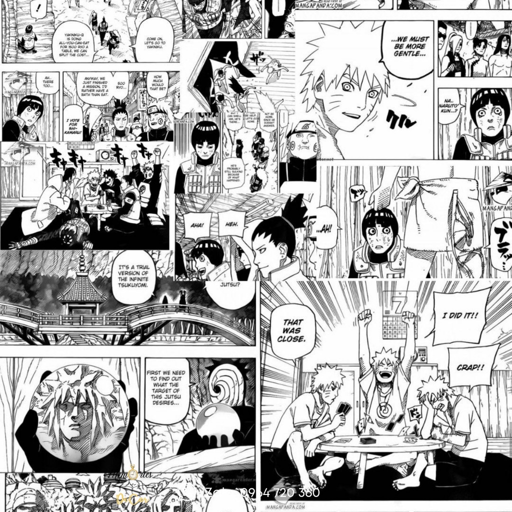 In ManGa, Anime Dán Tường Decor, Trang Trí Theo Yêu Cầu Giá 1k/TẤM, ManGa Wall
