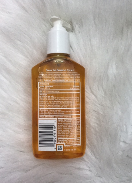 Sữa rửa mặt Neutrogena Oil Free Acne Wash 177ml