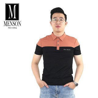 ⭐️HÀNG HIỆU⭐️Áo thun nam trơn có cổ 2 màu - Áo Polo nam cao cấp chất mát, co giãn ôm body MENSON M-01