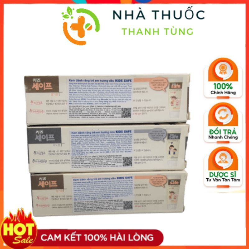 Kem đánh răng trẻ em kids safe Hàn Quốc 90g