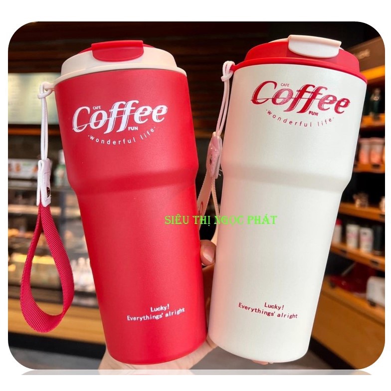 [SIÊU ĐẸP, SIÊU XỊN XÒ] Ly giữ nhiệt LEO COFFEE CUP 620ml_Rất phong cách