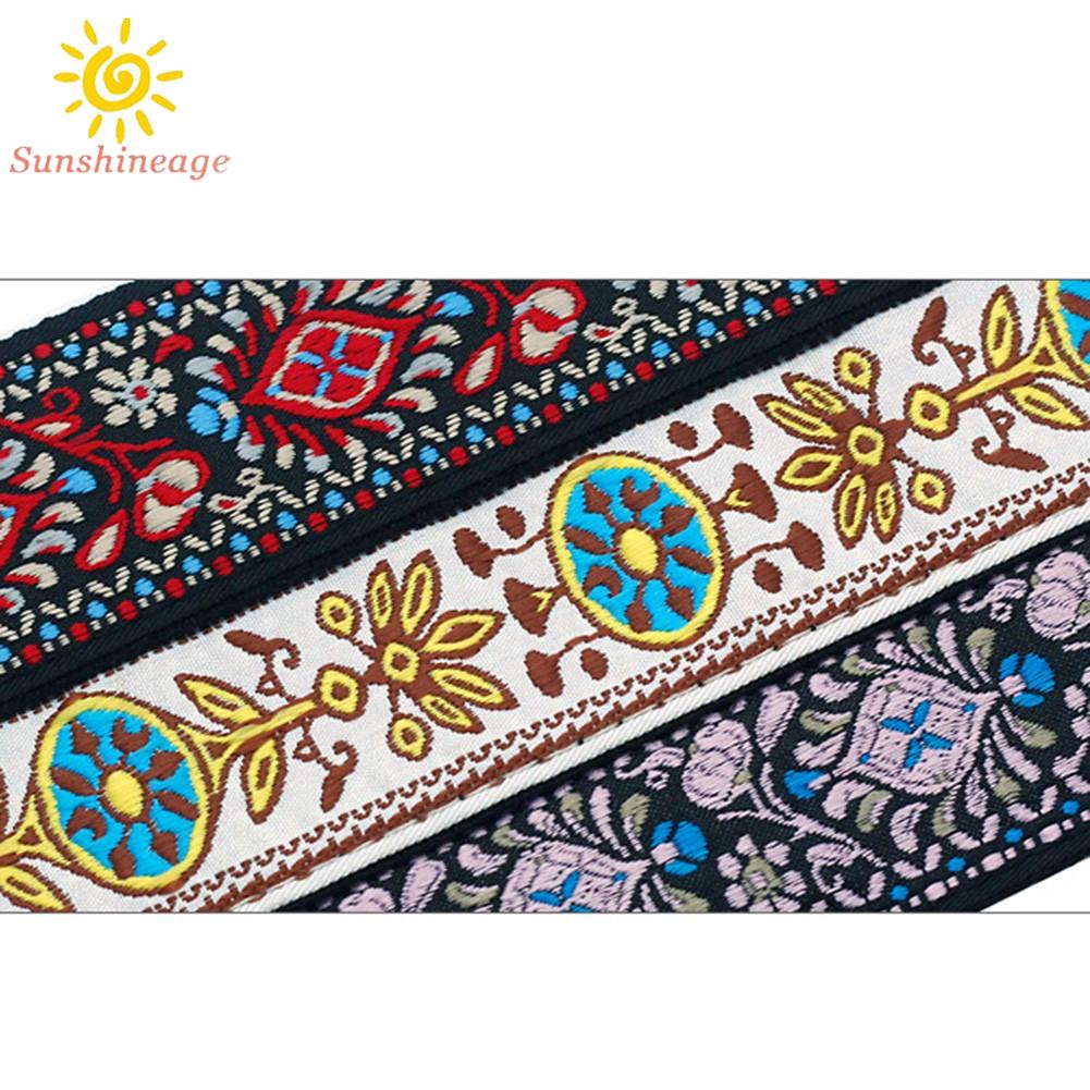 SUNAGE- ~Guitar Strap 82-137cm Acoustic Guitars Bass Electric Embroidered Useful【SUNAGE-HOT Fashion】