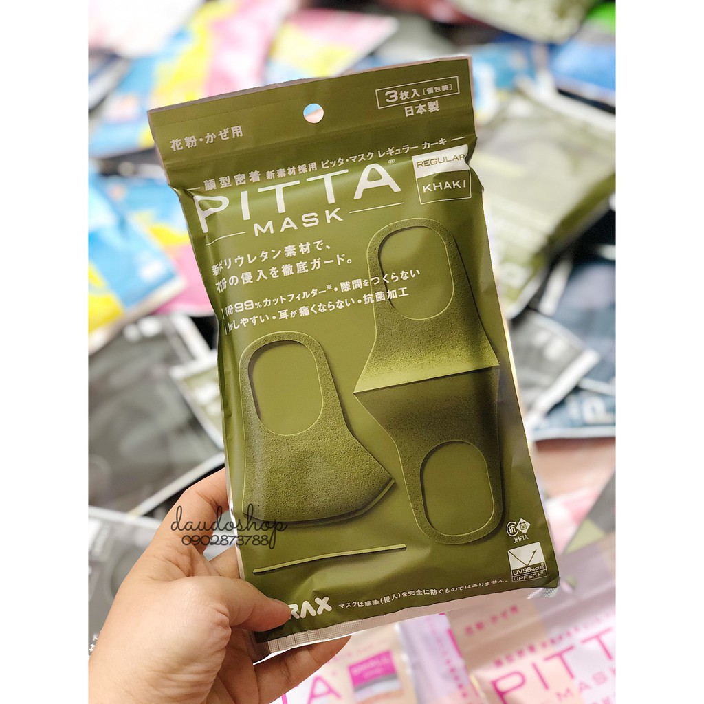 [FREESHIP] Pitta Mask Regular set 3 cái Nhật Bản - Hàng nội địa Nhật