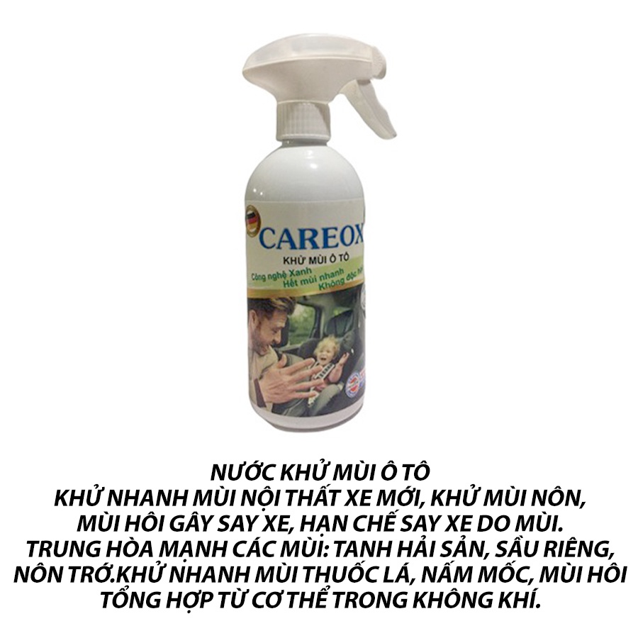 Nước xịt khử mùi trên ô tô, nước tẩy rửa đa năng Careox