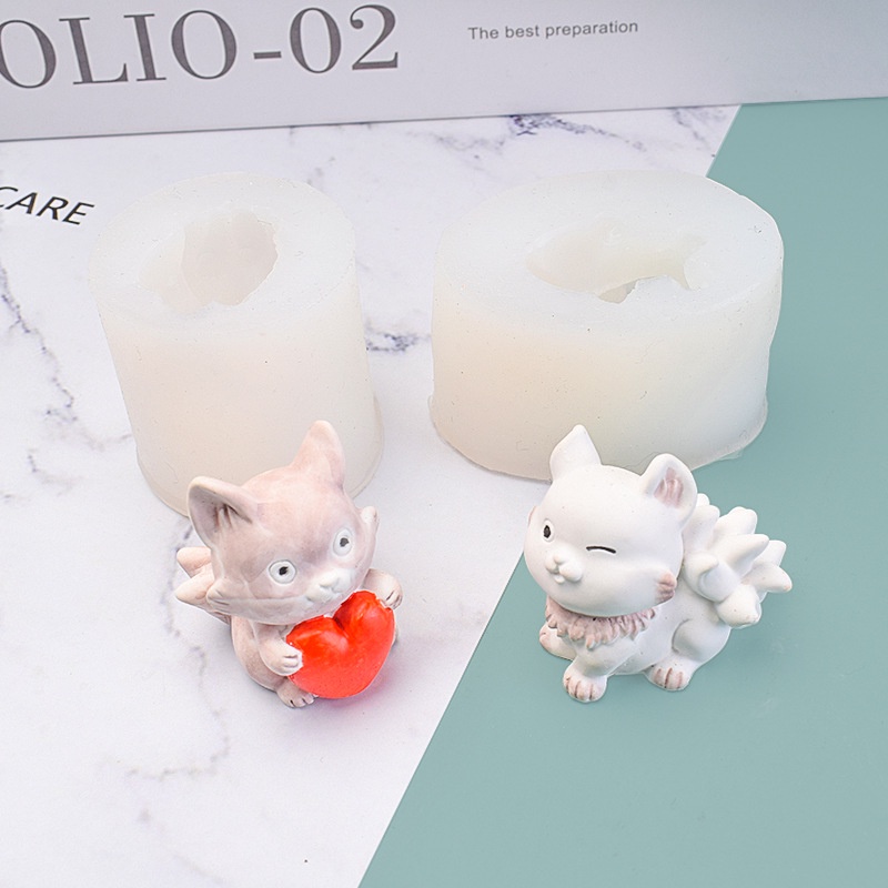 Khuôn Làm Bánh Chất Liệu Silicone Hình Chú Cáo Nhỏ Đáng Yêu