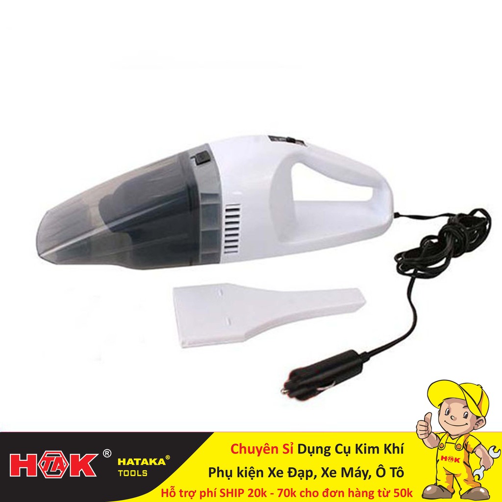 Máy Hút Bụi Cho Ô Tô 12V (Trắng)