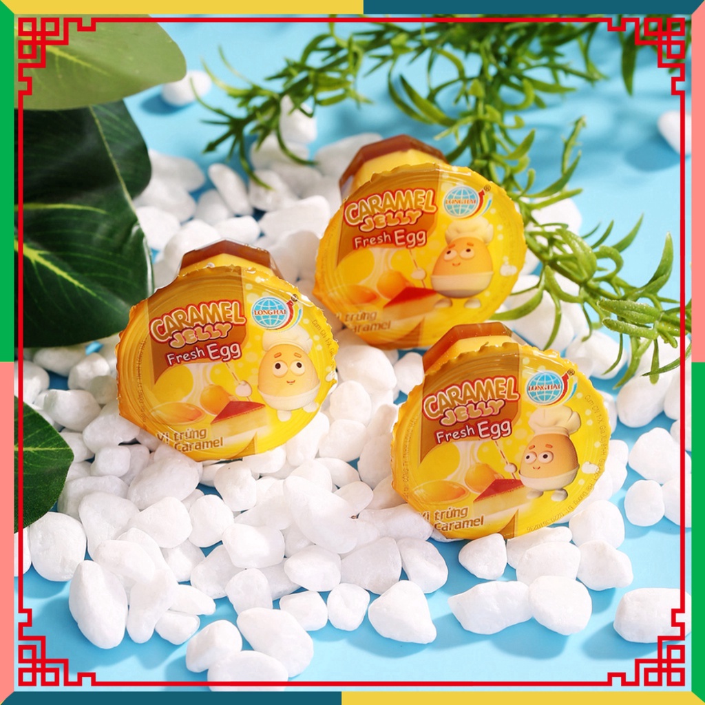 Thạch caramel Lapatie, thạch caramen trứng Long Hải tải trọng túi 992 g