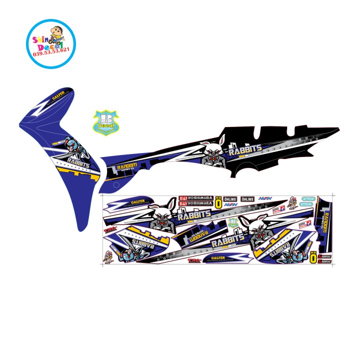 Tem xe elegant 50 2016 thỏ