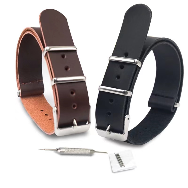 Dây Đeo Da Siêu Mỏng 18mm 20mm 22mm 24mm Thay Thế Cho Đồng Hồ