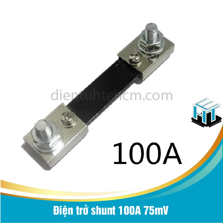 Điện trở shunt 100A 75mV, Sử dụng trong các mạch đo dòng(110 * 25 * 10mm)