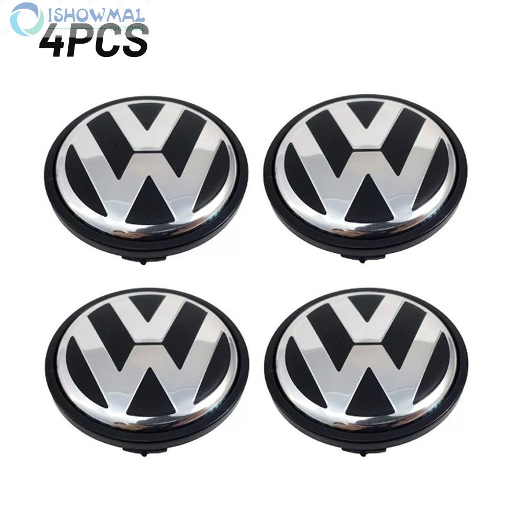 4 Nắp Đậy Trục Bánh Xe Hơi 45mm Chống Bụi Cho Volkswagen