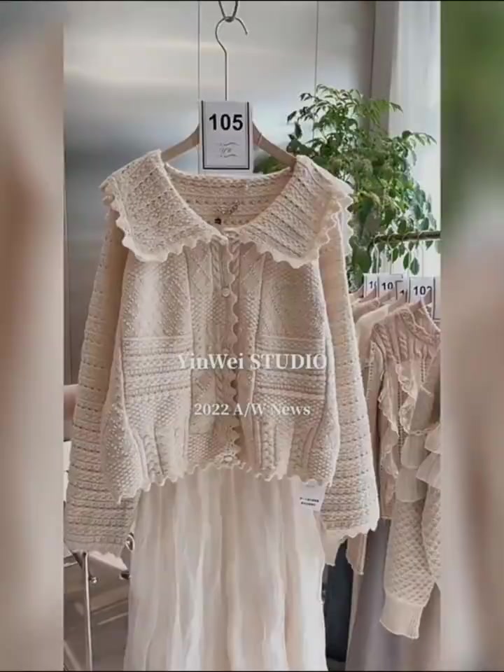 Áo Len Kiểu Tay Dài Dáng Lỡ Phối Họa Tiết Full Áo Siêu Xinh Kèm Cổ Bẻ Tiểu Thư Hàng Qccc Phù Hợp Mọi Lứa Tuổi Shopcam | BigBuy360 - bigbuy360.vn