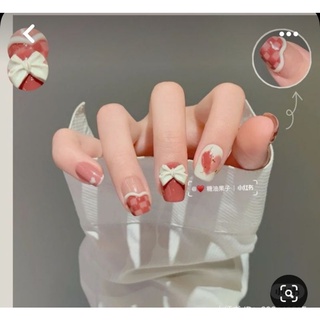 Mẫu nail box hồng cực xinh 100k