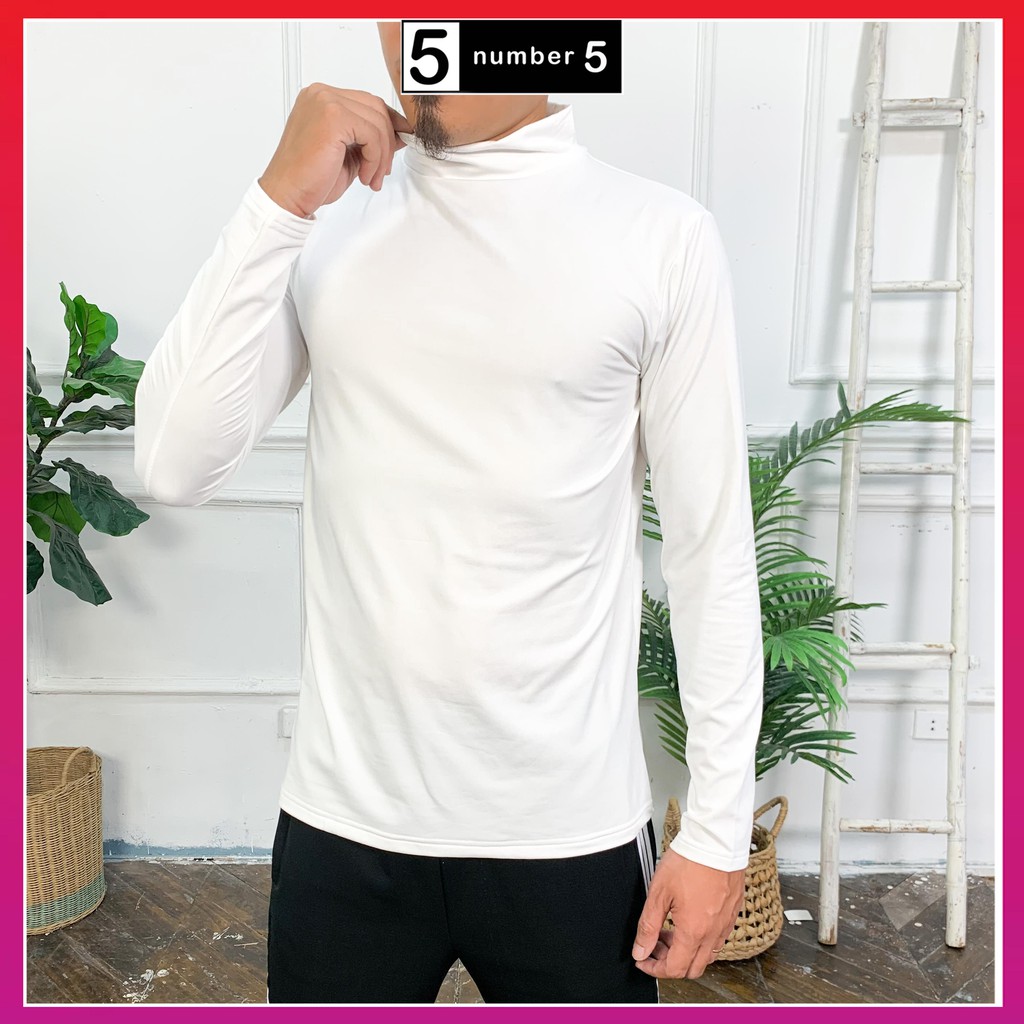 Áo Giữ Nhiệt Nam Number5 Lót Nỉ Cổ 5 Phân Siêu Ấm [ AN ] | BigBuy360 - bigbuy360.vn