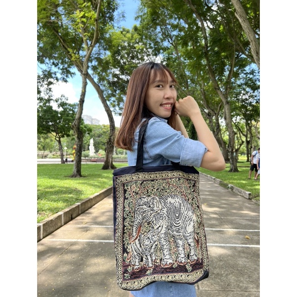 TÚI SI ĐEO VAI THỔ CẨM CON VOI