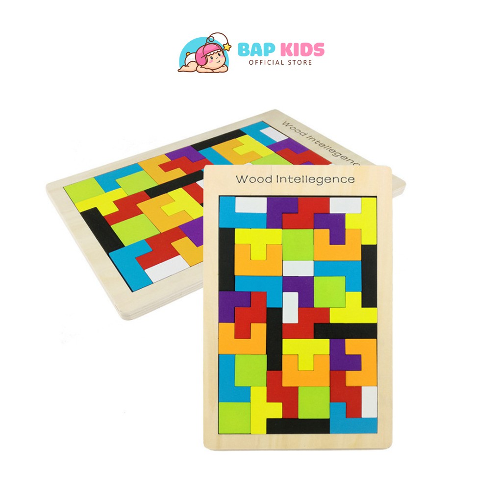 Đồ Chơi Cho Bé - Đồ Chơi Xếp Hình Tetris Nhiều Màu Sắc Cho Bé Sáng Tạo [BAPKIDS]