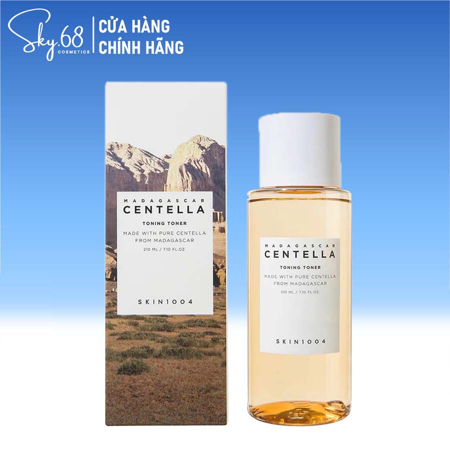 Nước Hoa Hồng Giúp Cân Bằng, Dưỡng Trắng Da Chiết Xuất Rau Má Skin1004 Madagascar Centella Toning Toner 210ml