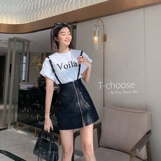 SÉT ÁO PHÔNG MIX YẾM DÂY DA SIÊU HOT