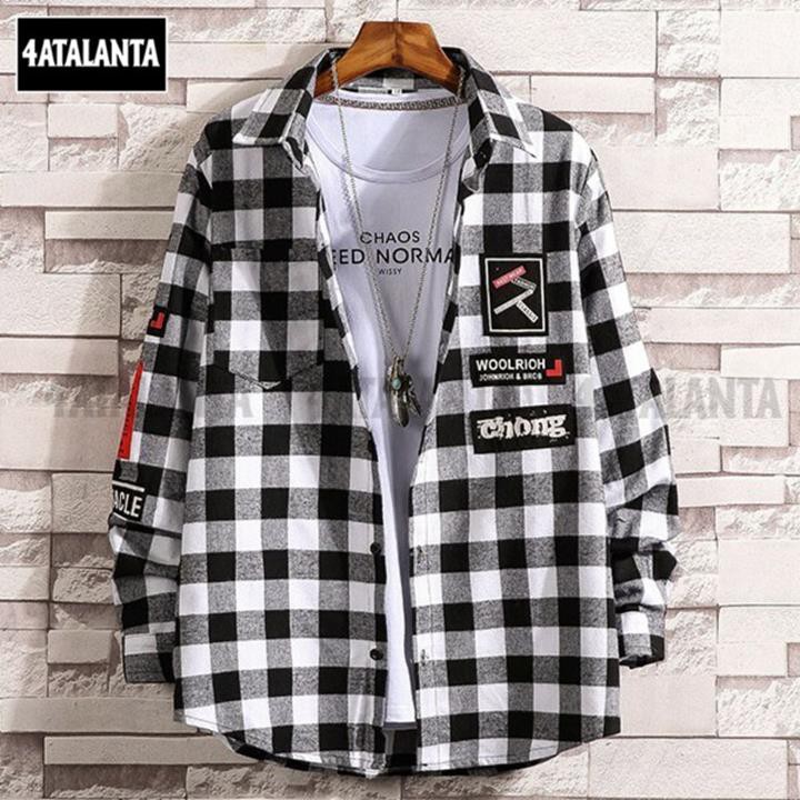 Áo khoác sơ mi caro 4ATALANTA, áo sơ mi unisex – 4AT - AKC - 304 | BigBuy360 - bigbuy360.vn