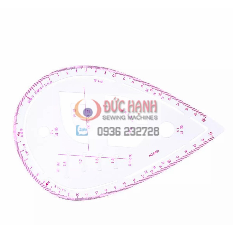 6 Chiếc May Thước Đo May Bộ Thước Đo Đa Năng Đường Cong Thợ May Thước Đo Dụng Cụ May Mặc