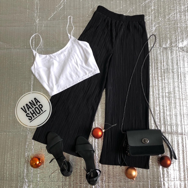[VANA SHOP ] quần dập ly Lửng &amp; dài ống suông