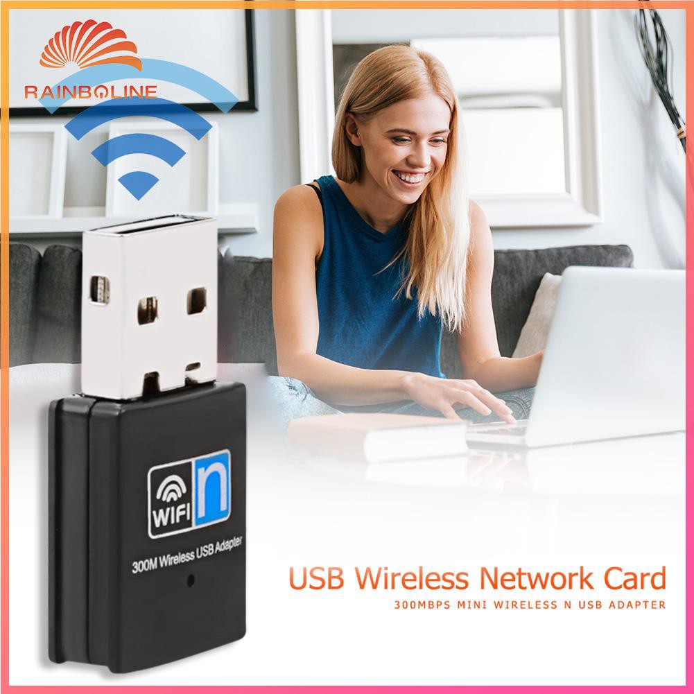 Usb Wifi Dongle 300mbps Usb 2.0 802.11 N / G / B Thẻ | BigBuy360 - bigbuy360.vn