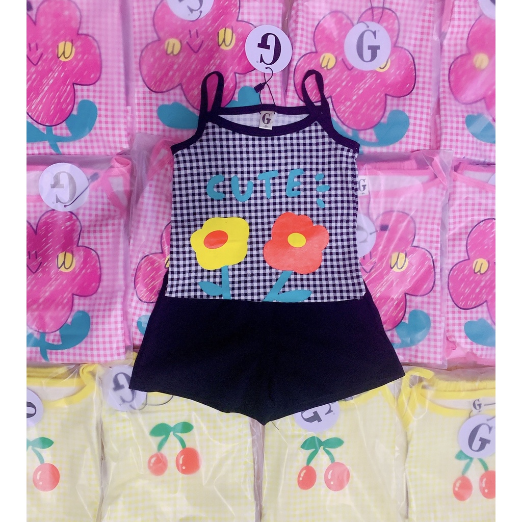 Lyvyshop - (Cotton SG chính phẩm) Bộ dây bé gái mùa hè siêu mát bé từ 08-24kg