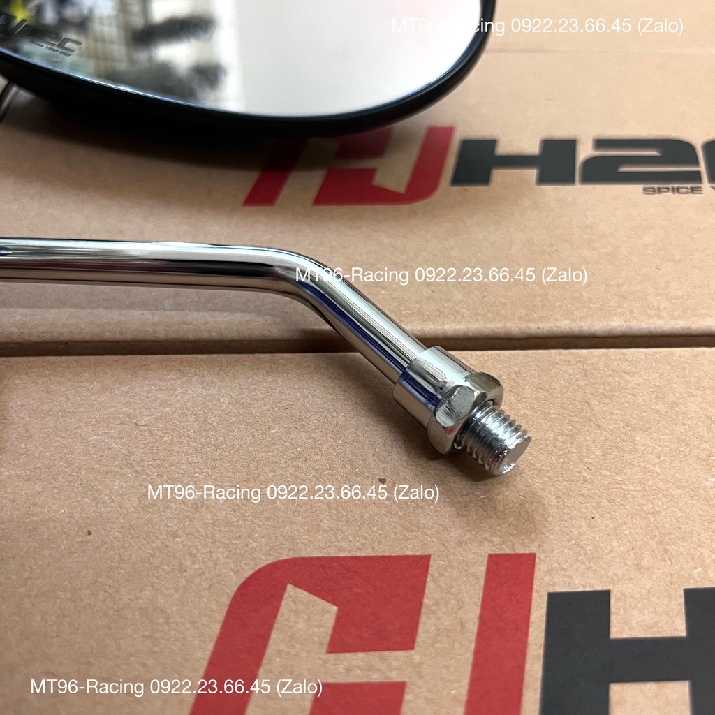 Kính  Chiếu Hậu H2C Kiểu Giọt Nước Chân Inox Gắn Nhiều Dòng Xe