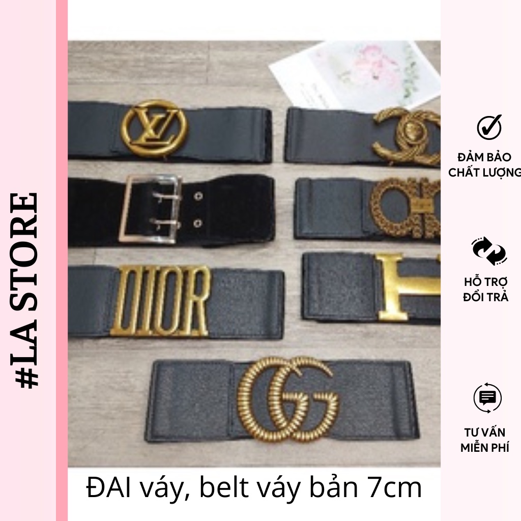 đai váy lưng chun, đai váy bản 8cm